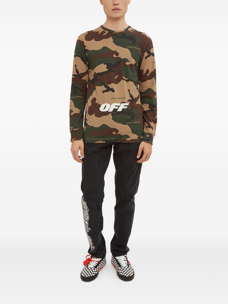 Off-White camouflage-print long sleeve T-shirt outlook