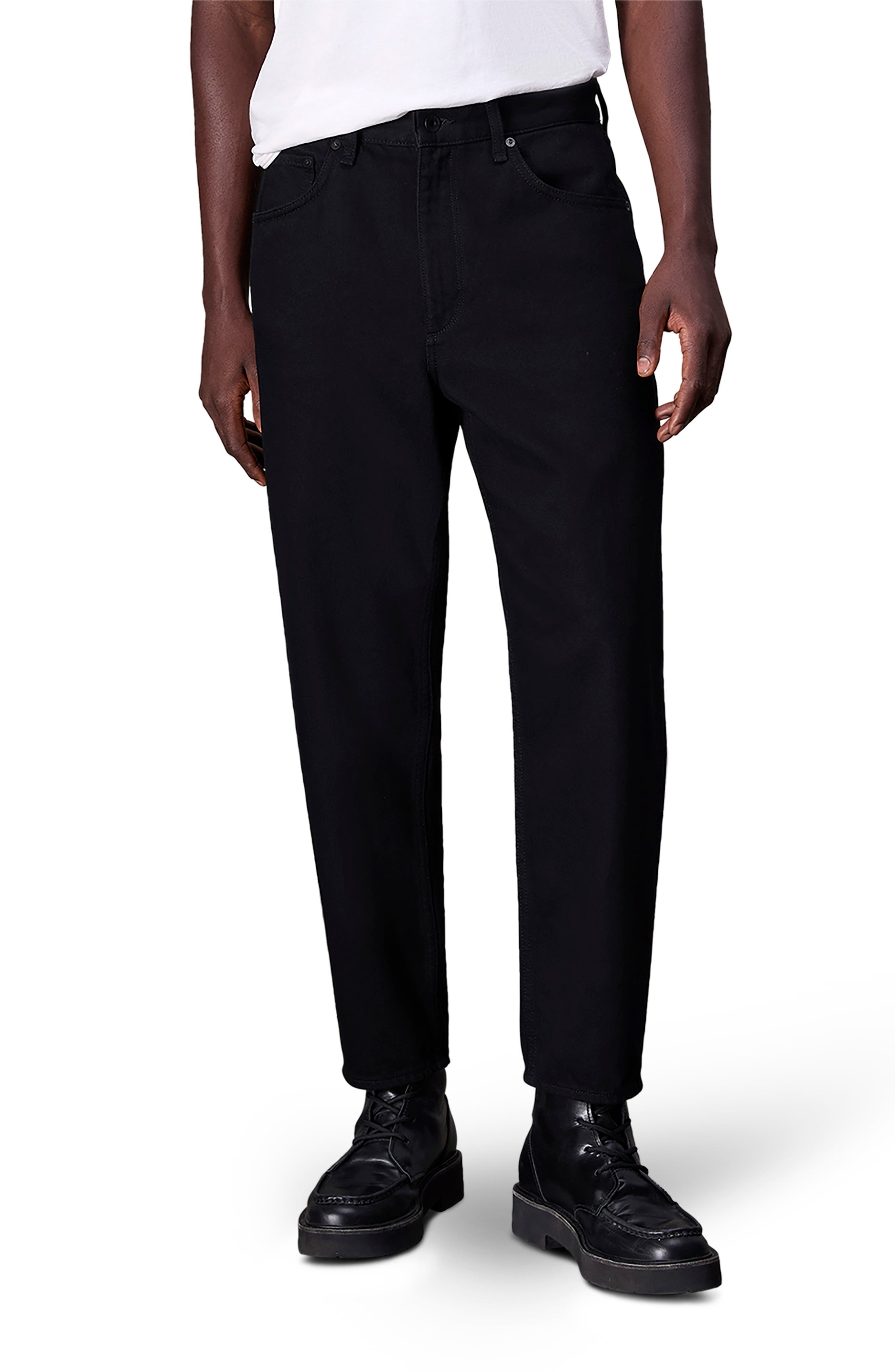 rag & bone Tapered Leg Jeans in Black at Nordstrom - 1