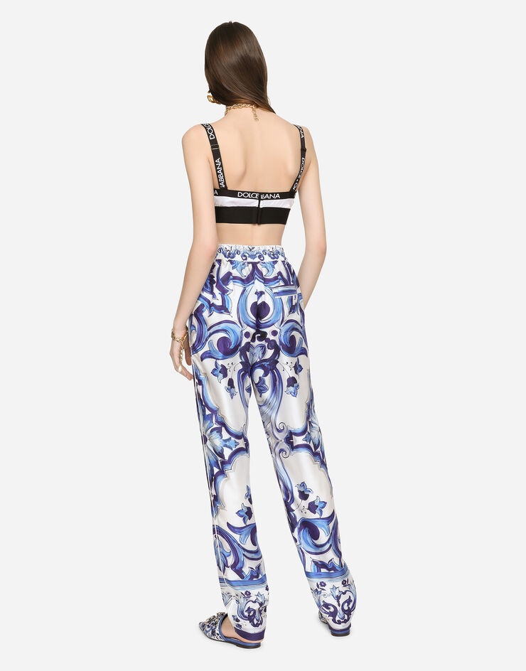 【送料&関税込】Dolce & Gabbana Printed Silk Pants Dolce&Gabbana Silk Pants for Women for sale | eBay