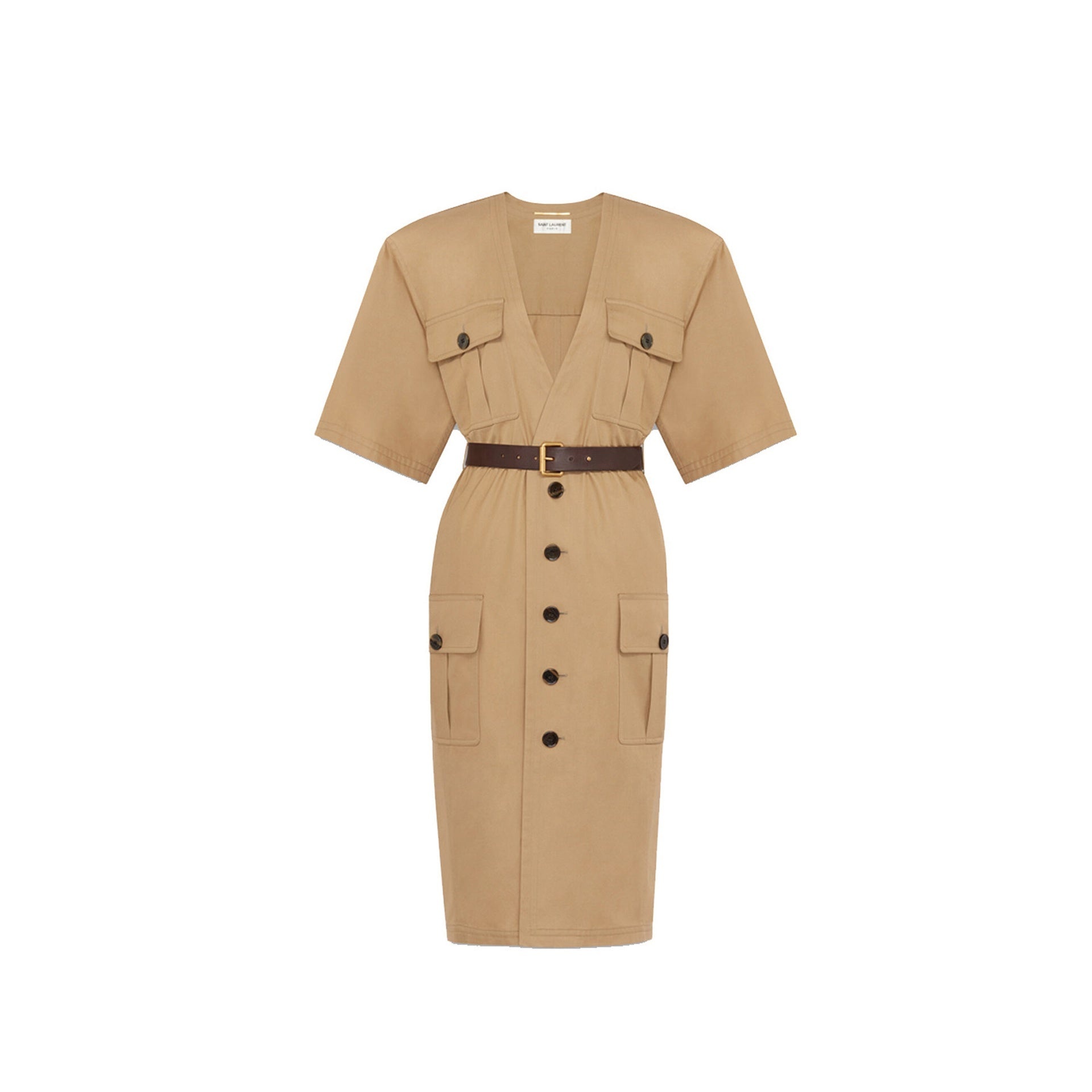 Saint Laurent Knee-Length Saharienne Dress Women - 1