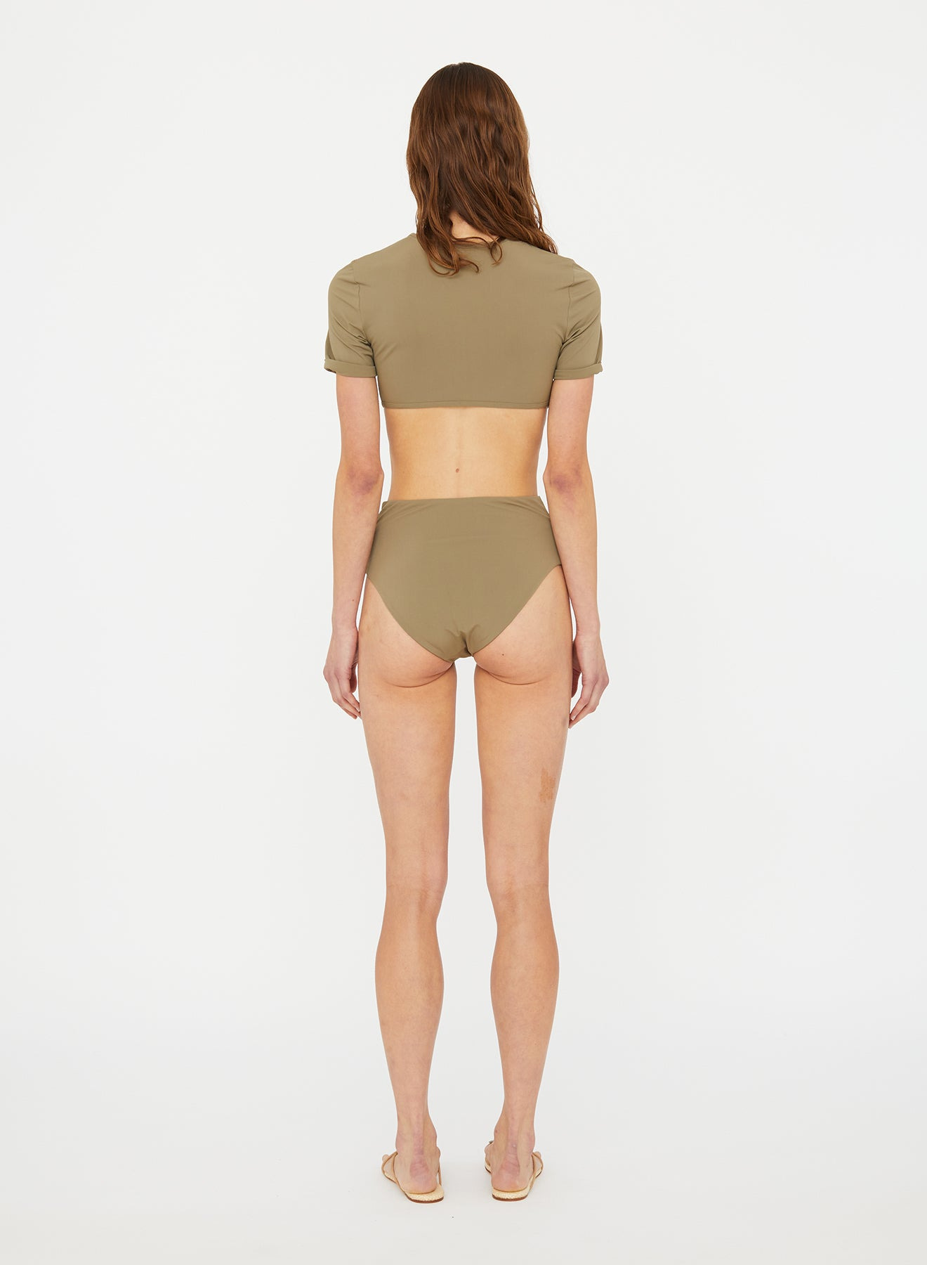 Ruched Crescent Swim Tee - 4
