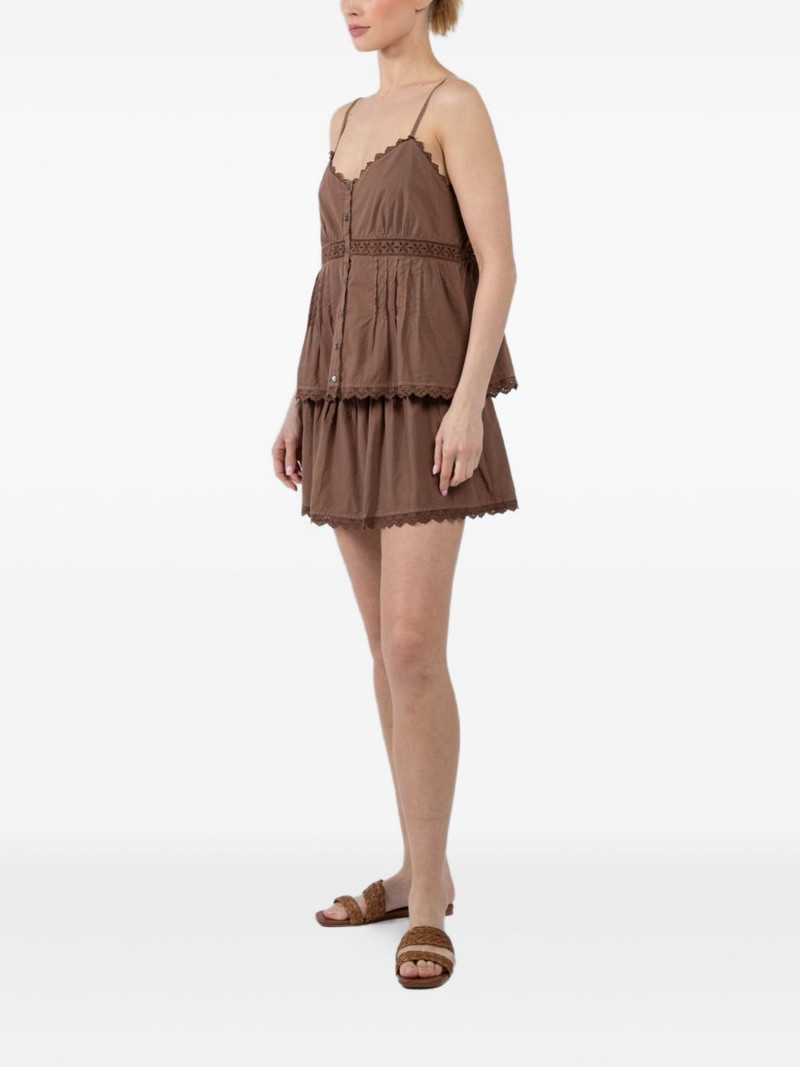 lace-trimmed sleeveless shirt 3