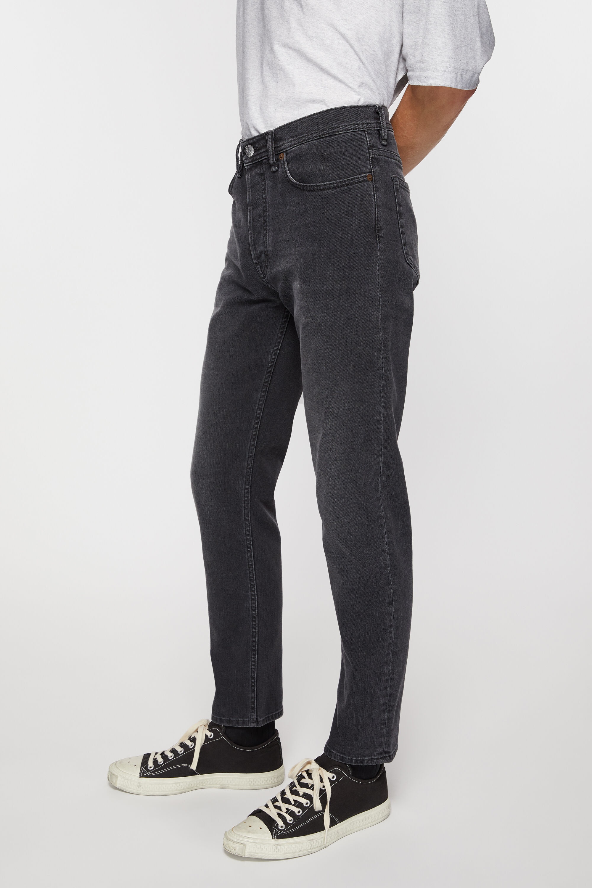 Slim fit jeans - River - Used black - 3