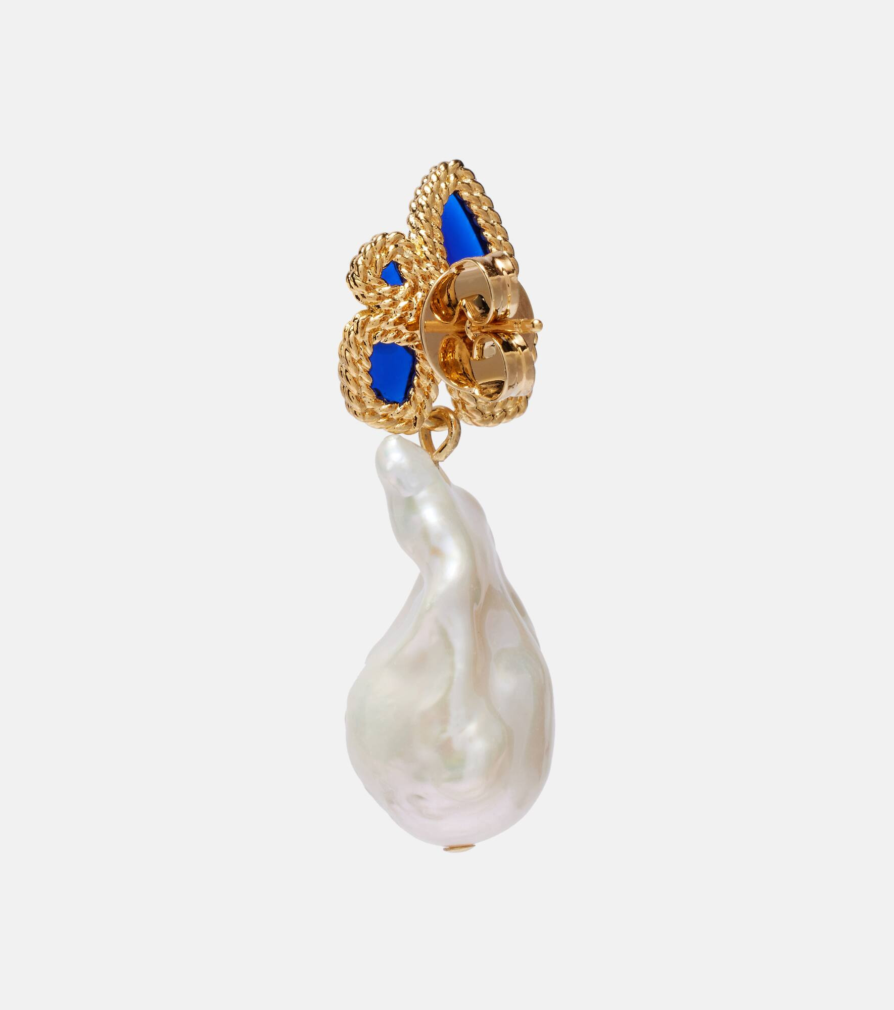 Bloom Baroque pearl drop earrings - 5