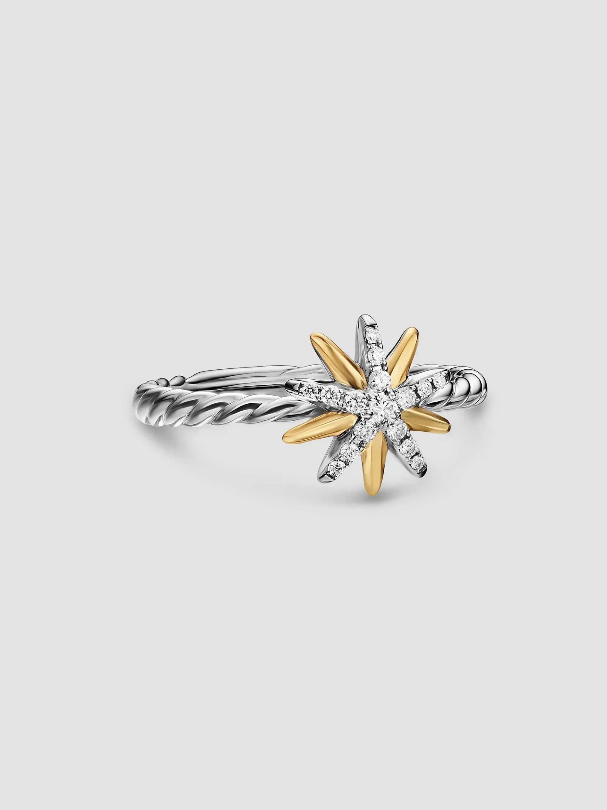 Women's Starburst Ring in Sterling Silver - Silver Multi - 1