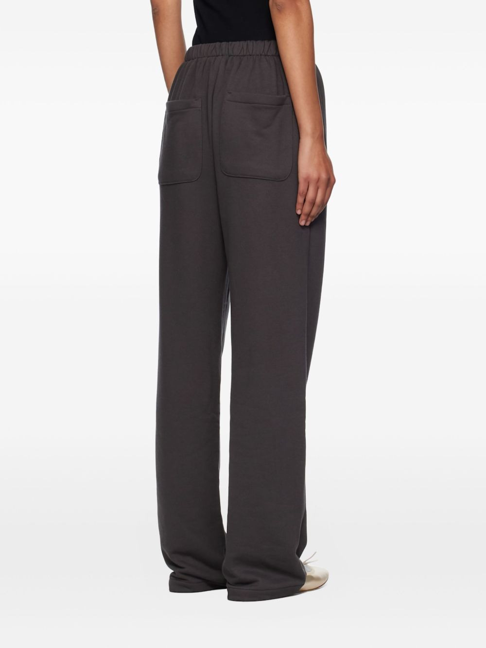 lace-up drawstring track pants - 4