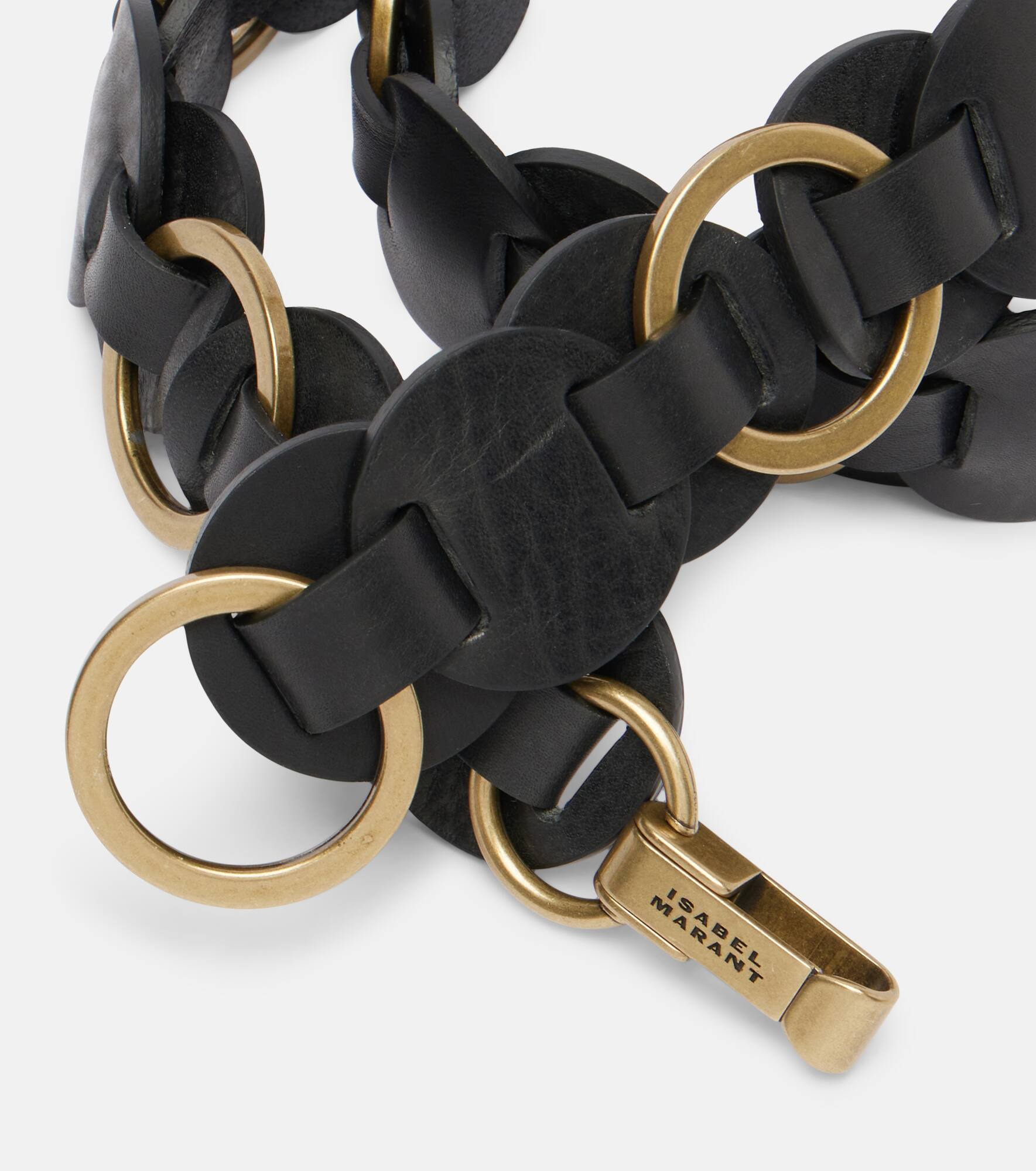 Lota braided embellished leather belt - 3