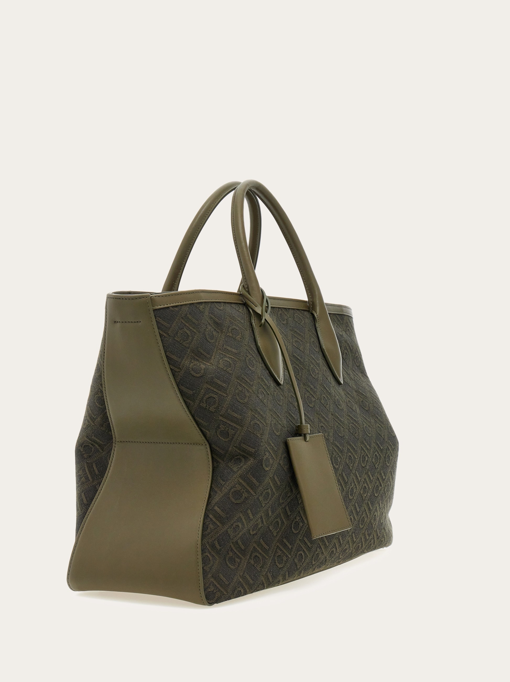 Jacquard tote bag (L) - 4