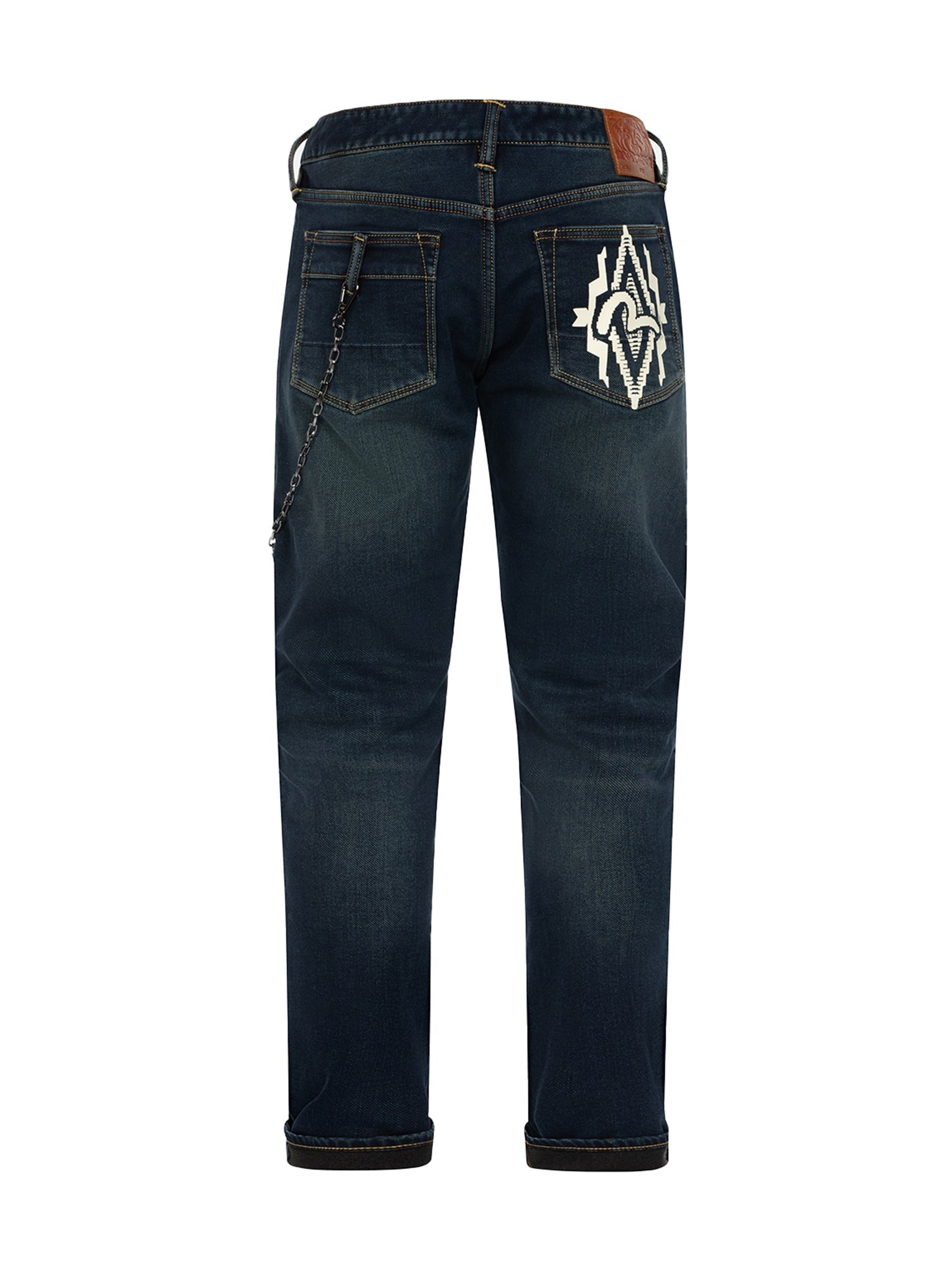 Navajo Style Tapestry Seagull Print Pocket Carrot Fit Jeans #2017 - 11