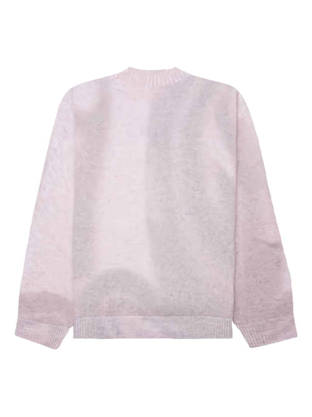 ribbed-cuff crew-neck jumper - 2
