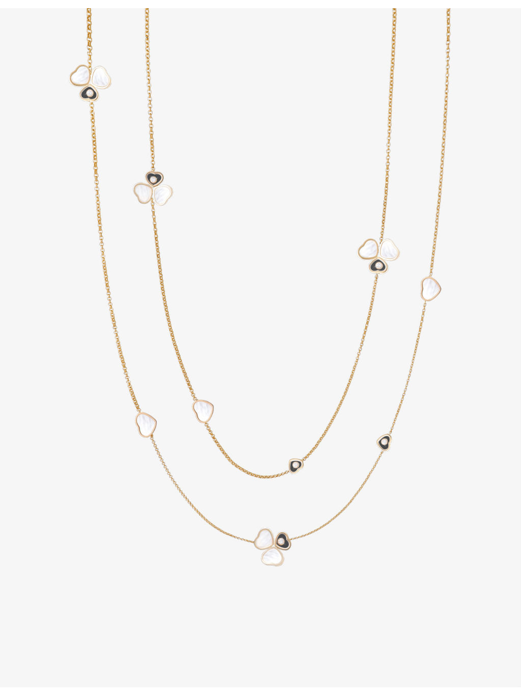 Happy Hearts Wings 18ct rose-gold, mother-of-pearl and diamond sautoir necklace - 2