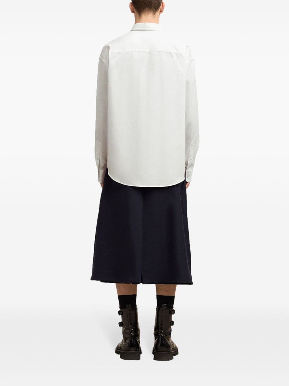 boxy-fit cotton shirt - 4