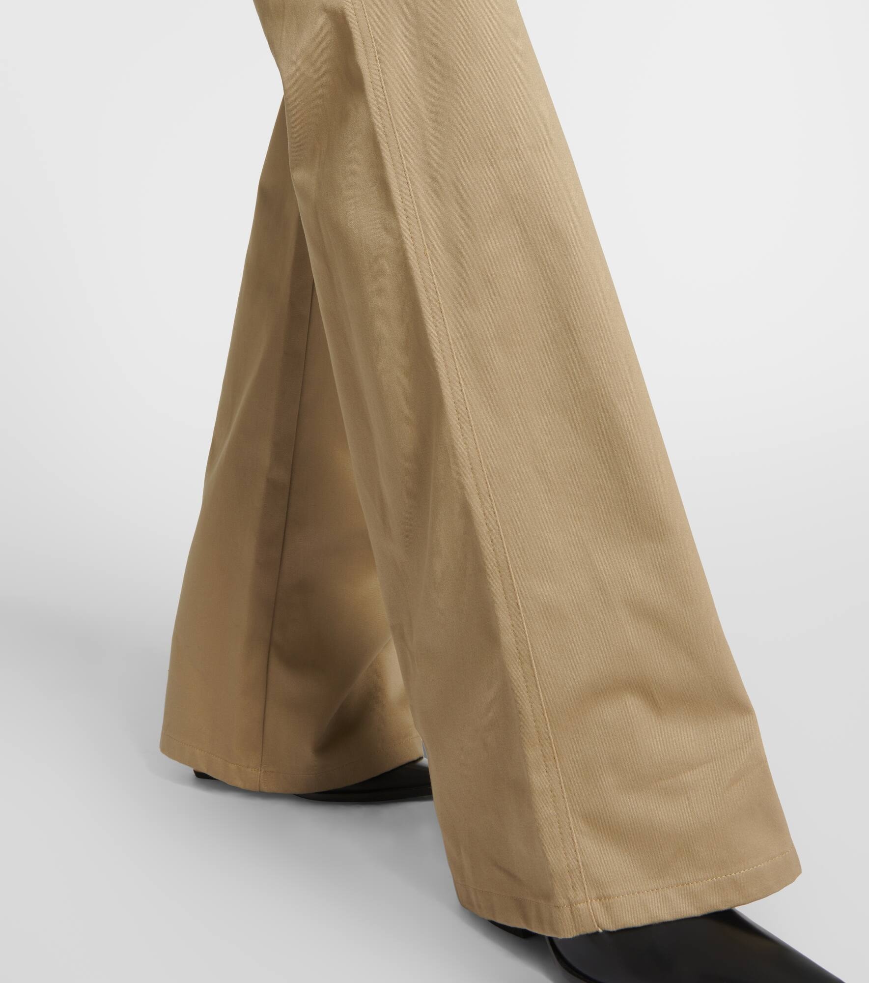Quentin high-rise cotton flared pants - 5
