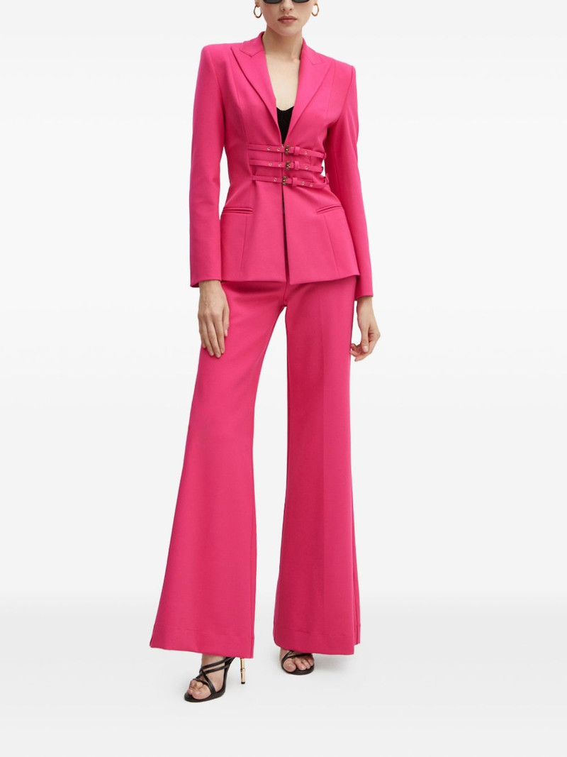 VERSACE JEANS COUTURE buckle-detail blazer outlook