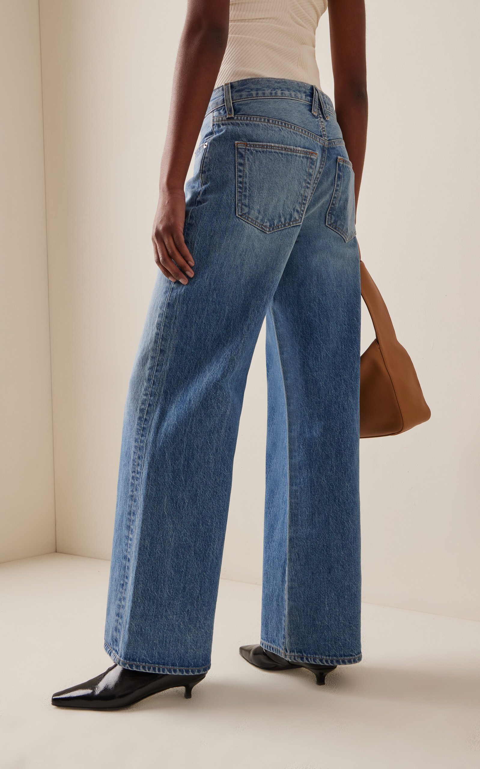 Selena Rigid High-Rise Wide-Leg Jeans medium wash - 4