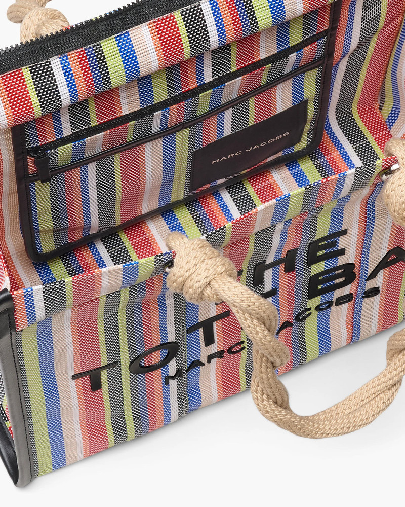 THE STRIPE MESH LARGE TOTE BAG 6