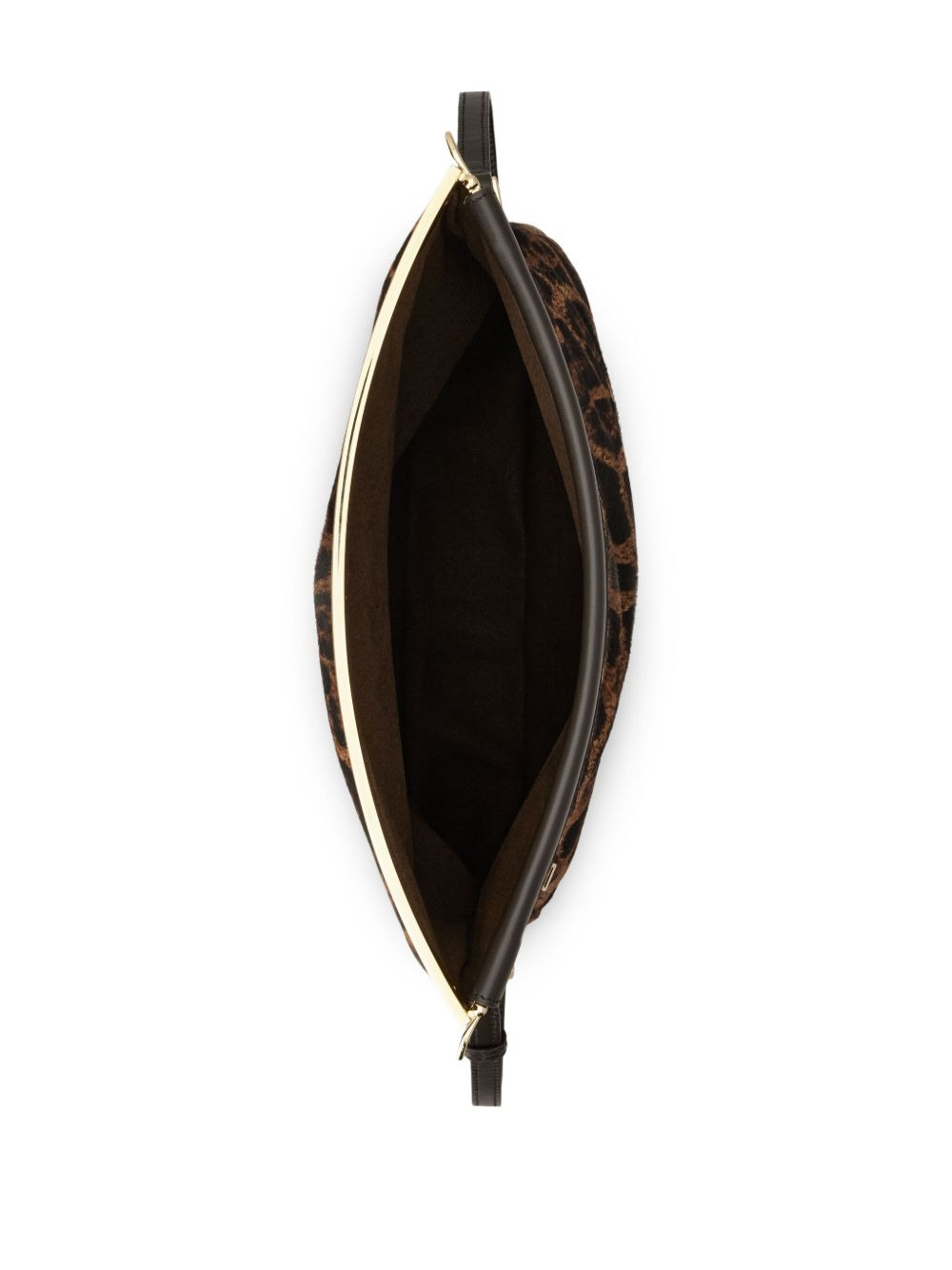 animal-print cutch bag - 5