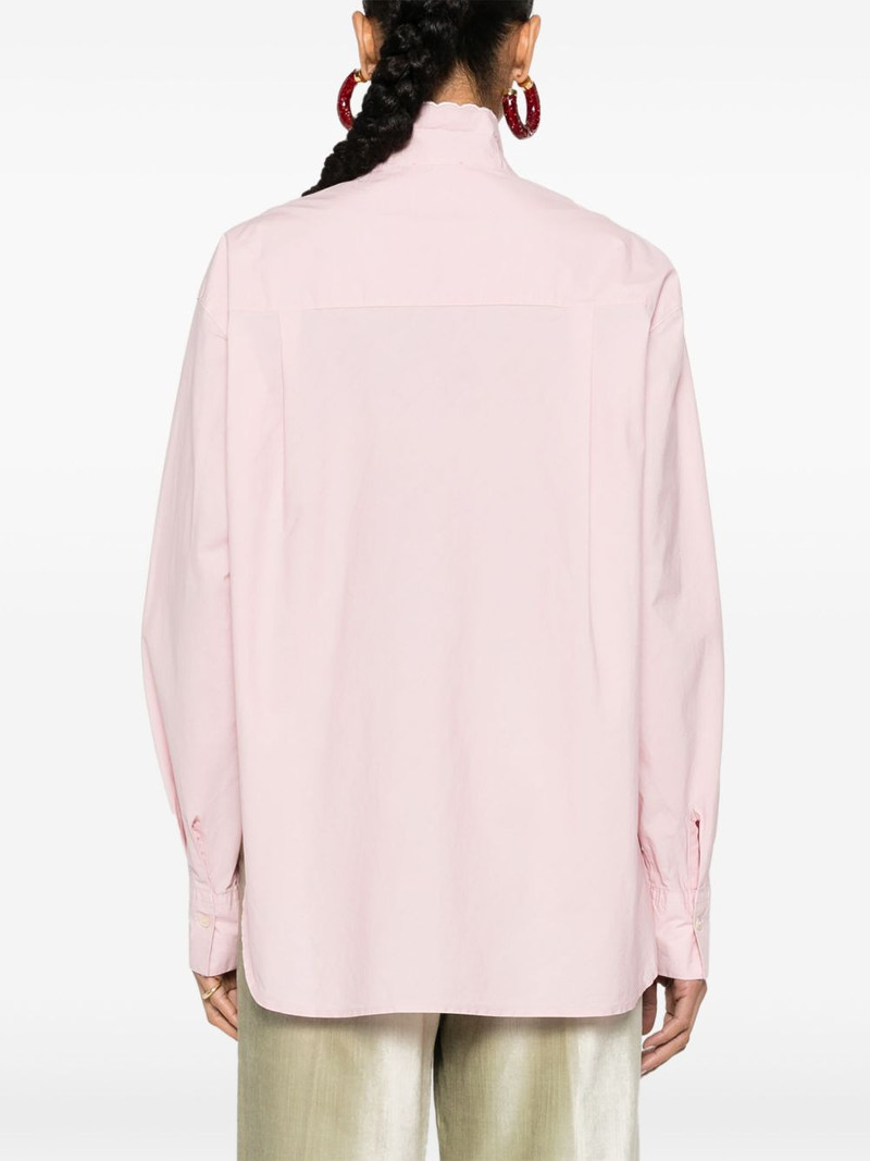 pussy-bow collar poplin shirt 4