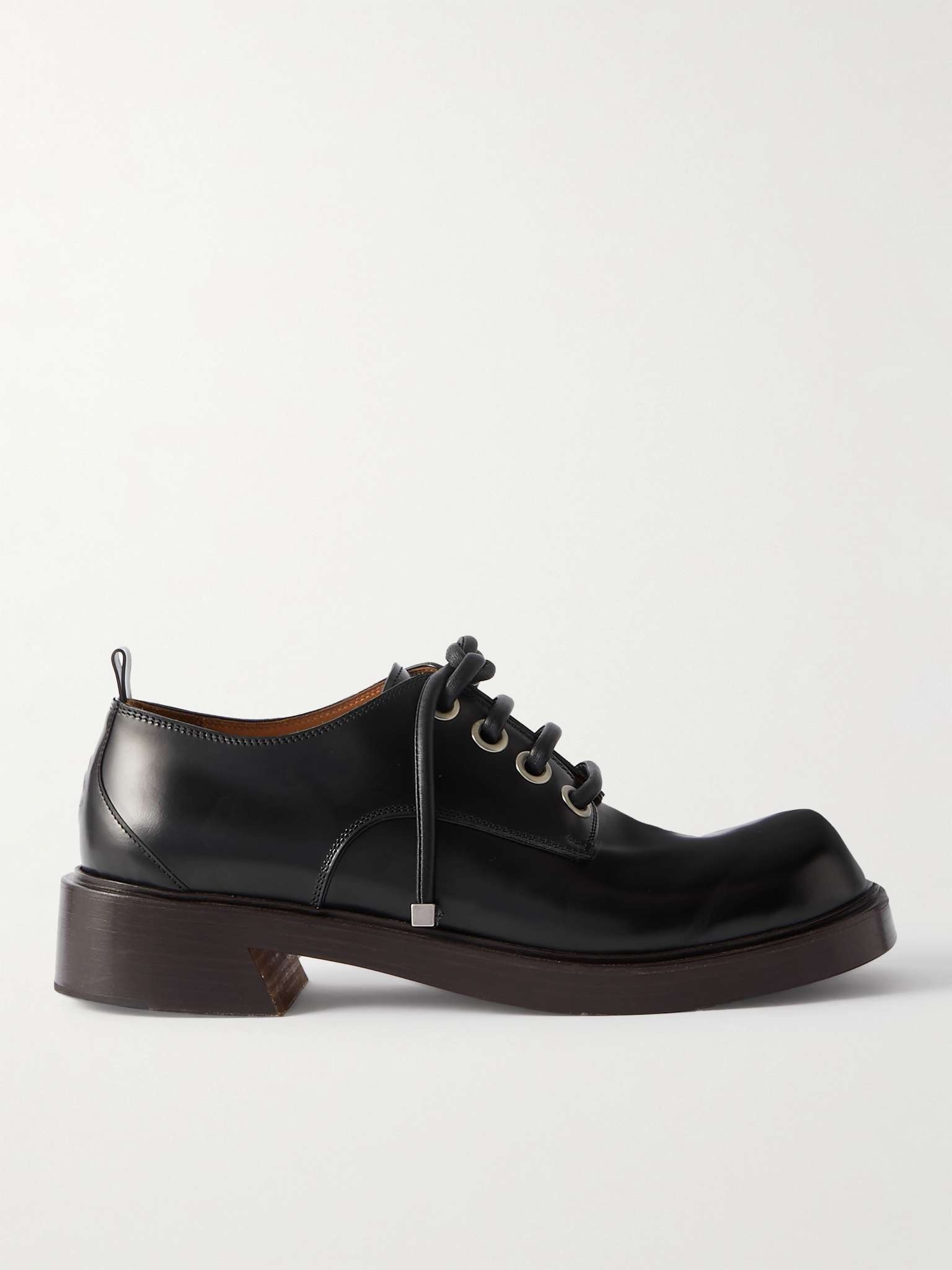 Debossed Leather Shoes - 1