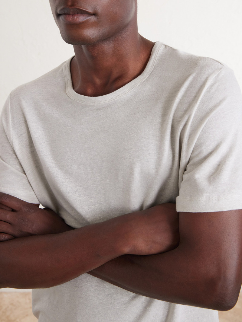 Linen-Blend T-Shirt 5