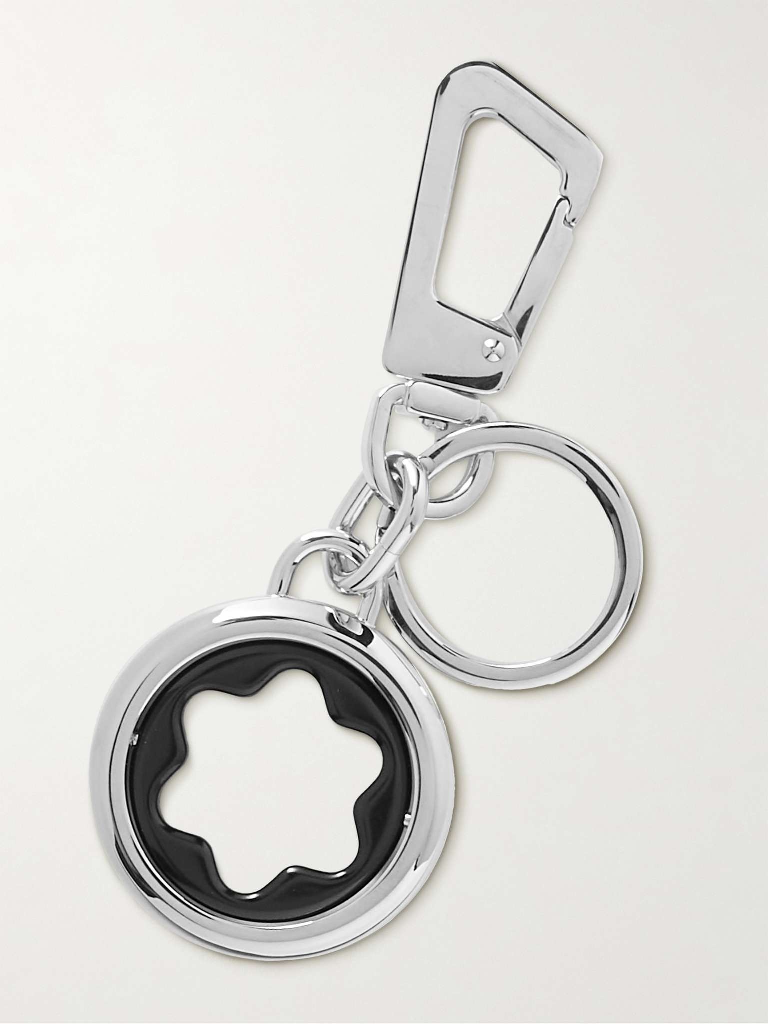 Meisterstück Silver-Tone Enamel Key Fob - 3