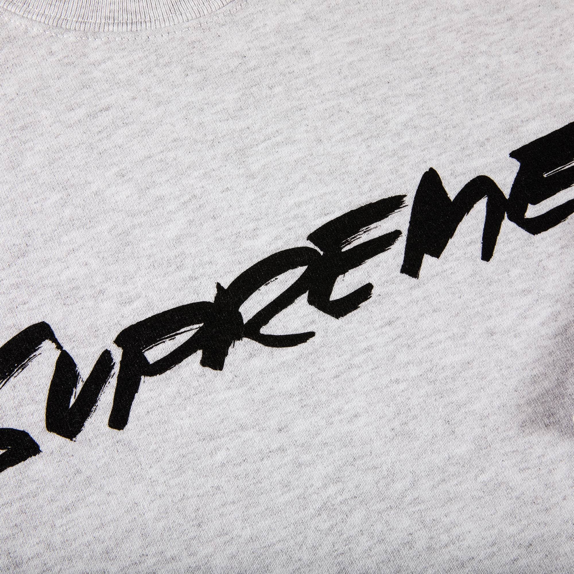 Supreme Supreme Futura Logo Crewneck 'Ash Grey' | REVERSIBLE