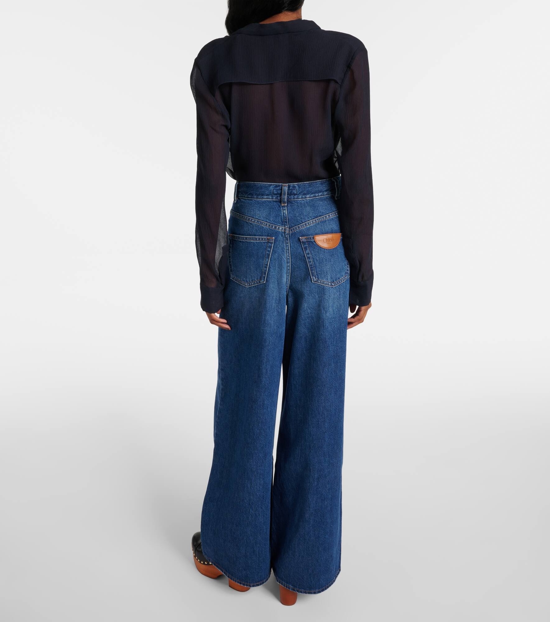 High-rise wide-leg jeans - 3