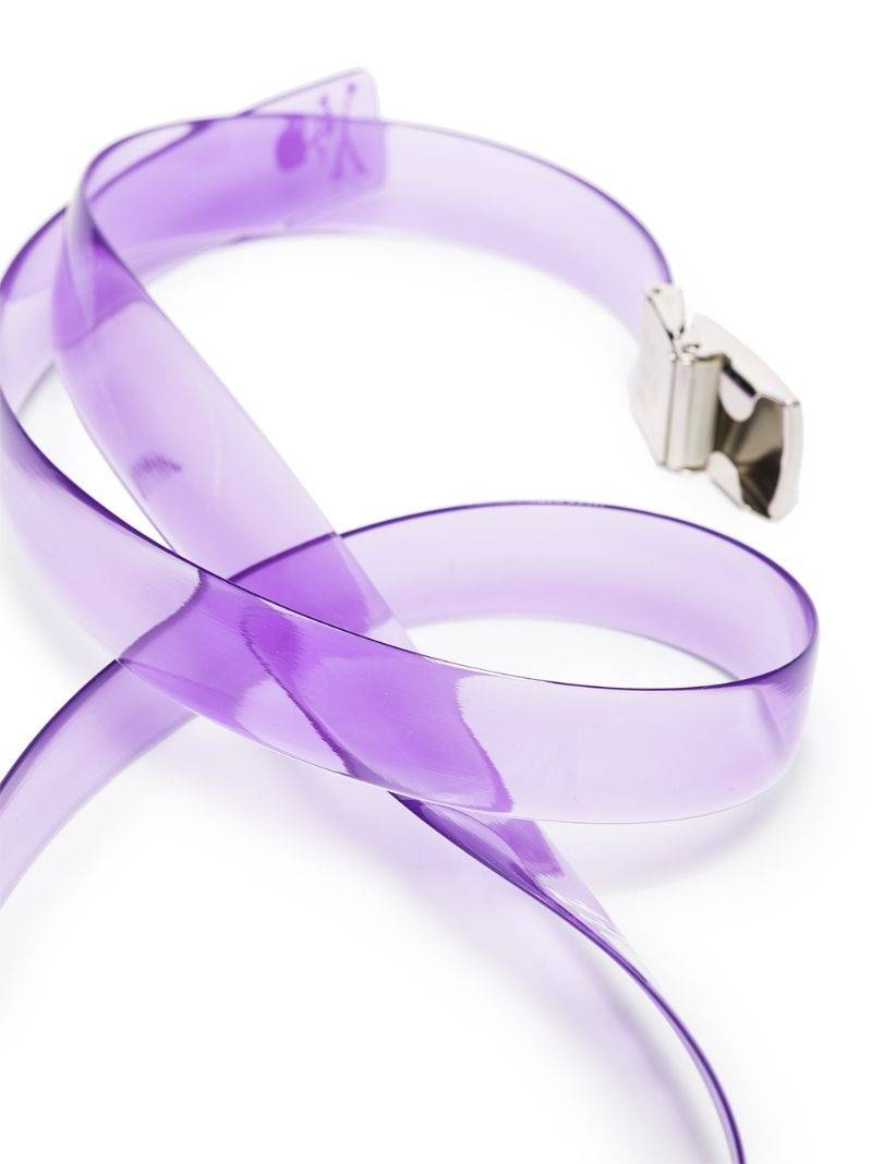 transparent logo print belt 3