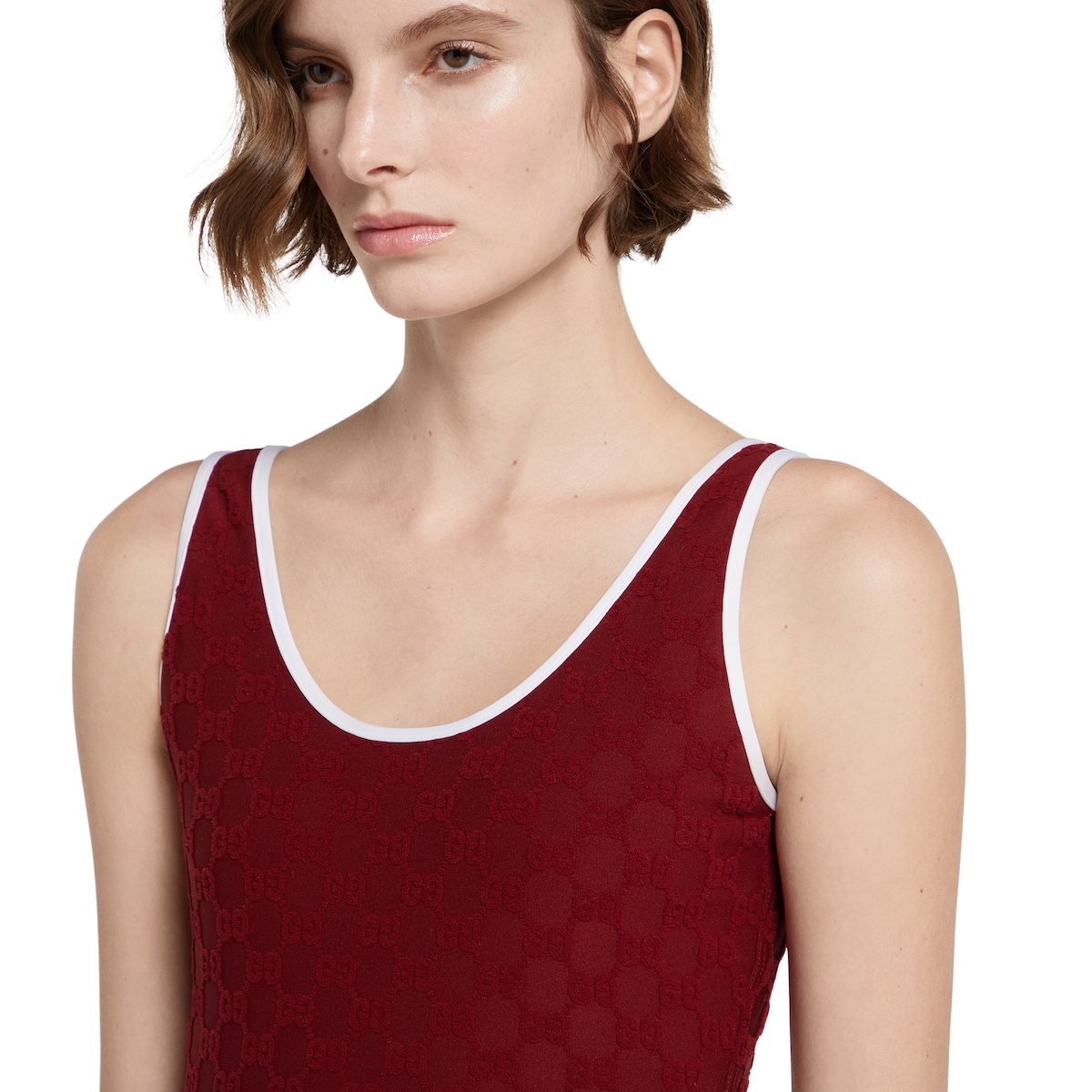 GG terrycloth jersey jacquard swimsuit - 4
