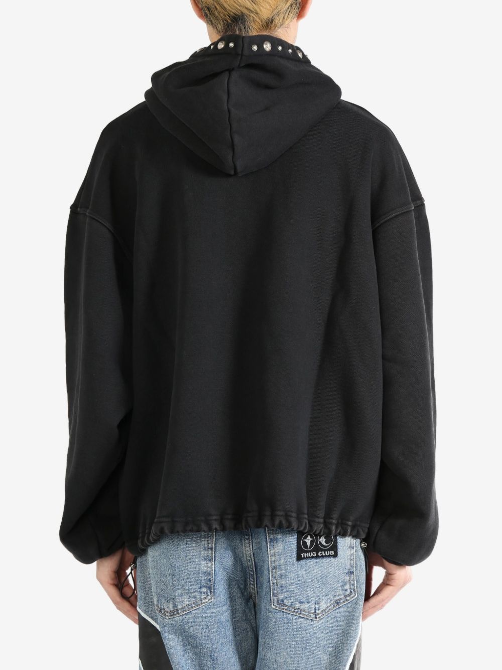 【Thug Club】Peace Stud Hoodie THUG CLUB Peace Stud Hoodie in Black for Men | Lyst Canada