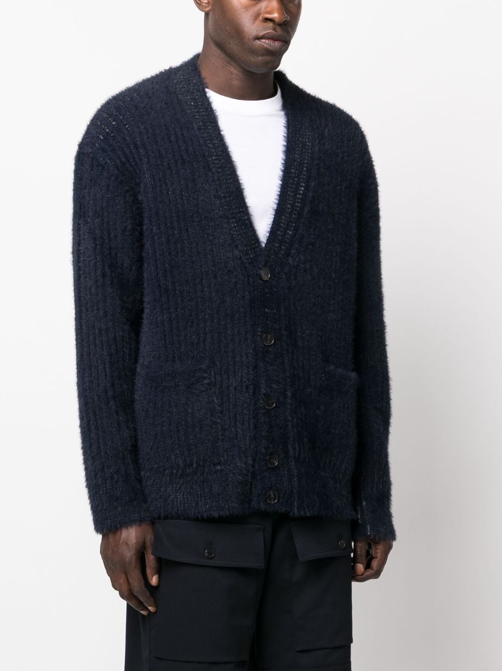 V-neck knitted cardigan - 3