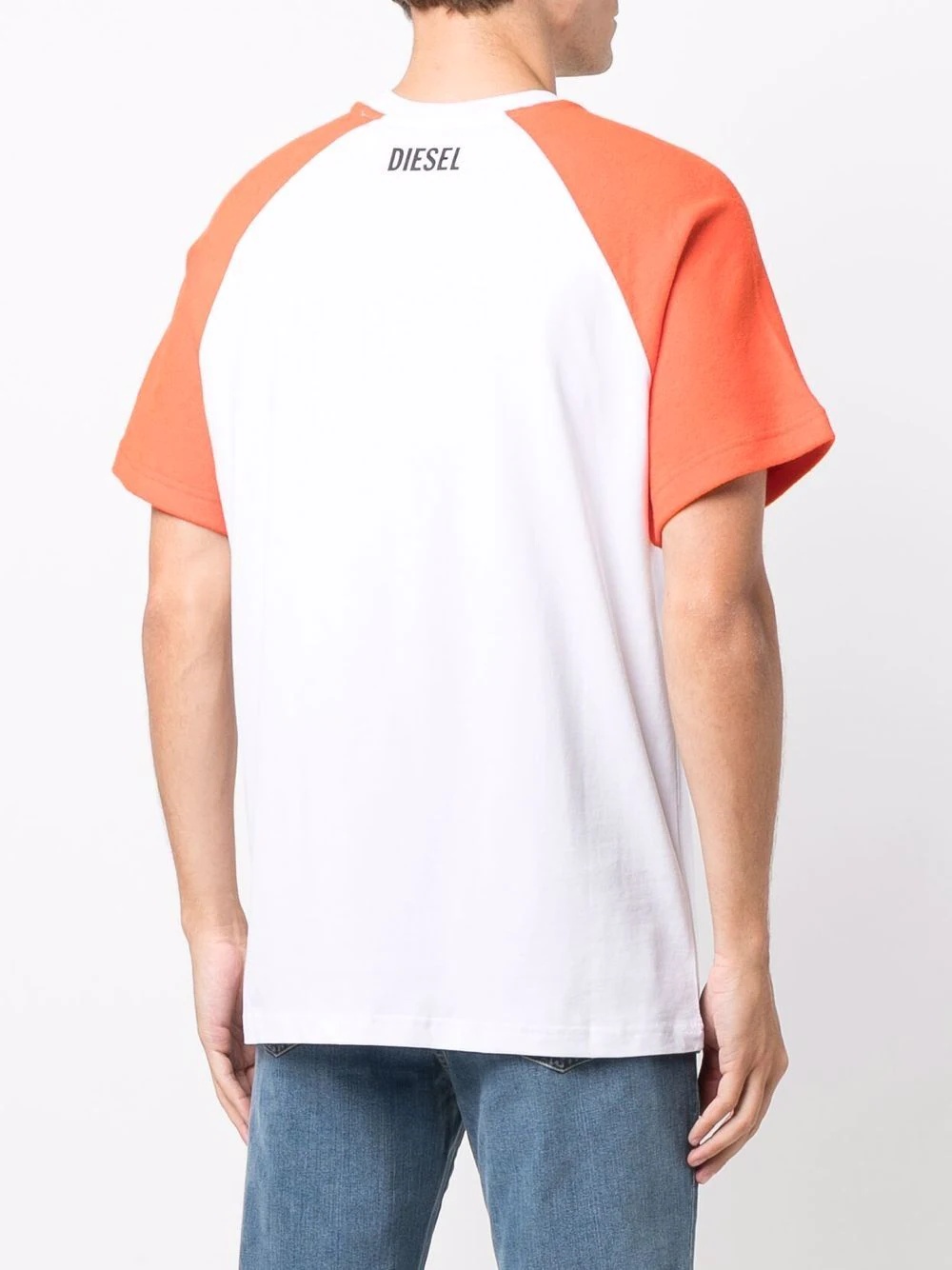 two-tone cotton T-shirt - 4