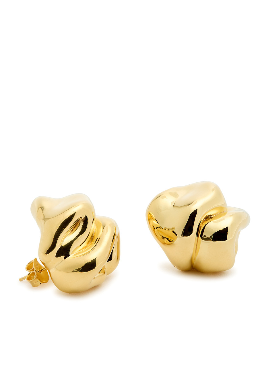 Completedworks Sculpted 18kt Gold-plated Stud Earrings - 3