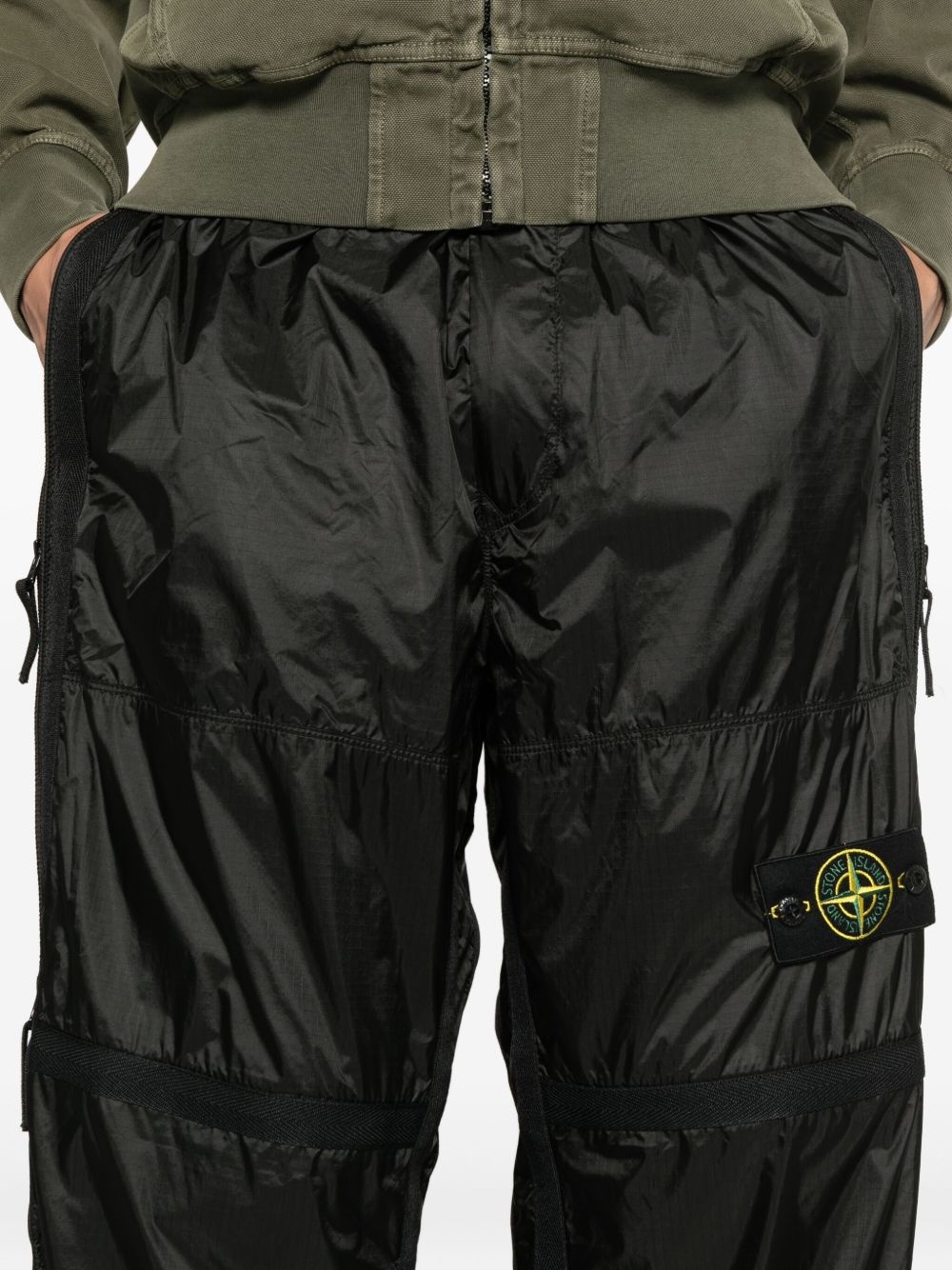 panelled zip-detail trousers - 5