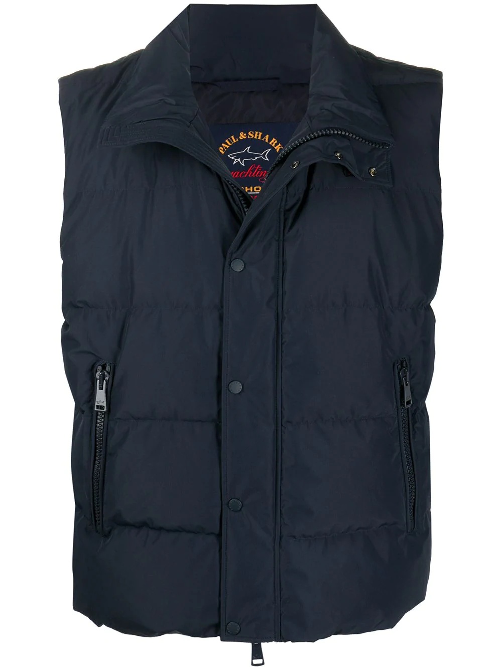 padded quilted gilet - 1