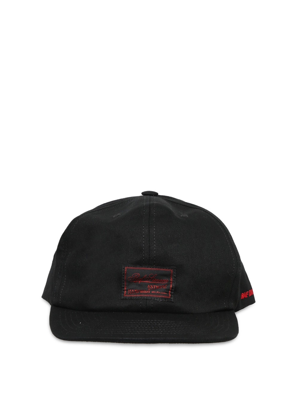 Embroidered Logo And Label Cap Black - 1