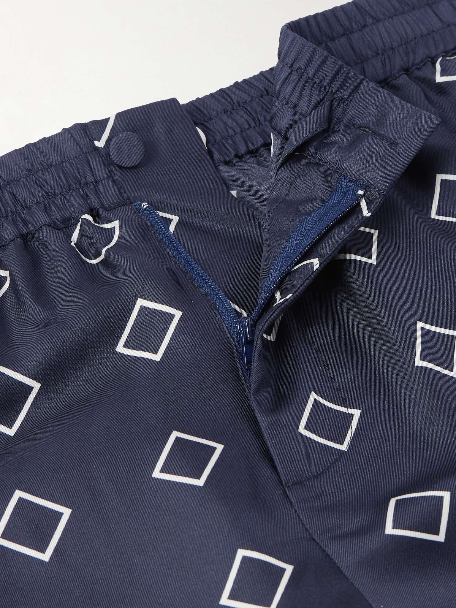 Straight-Leg Printed Silk-Twill Shorts - 6