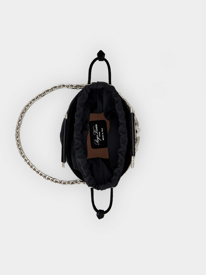 RV Strass Pendant Mini Bag in Velvet 7