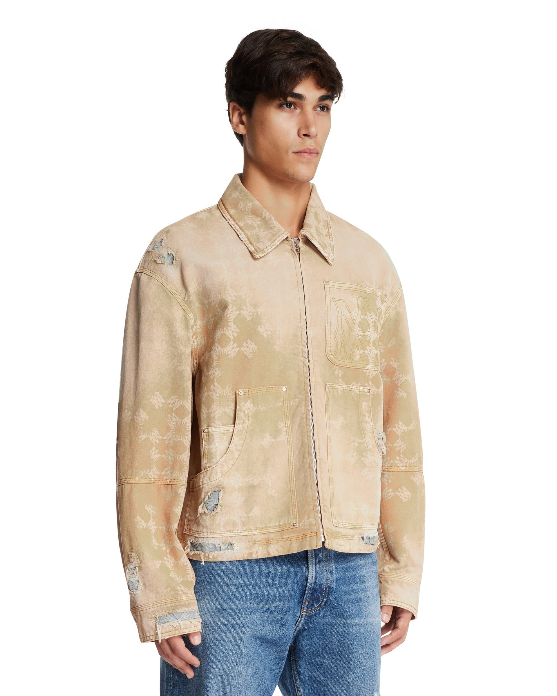 Beige Work Jacket - 4