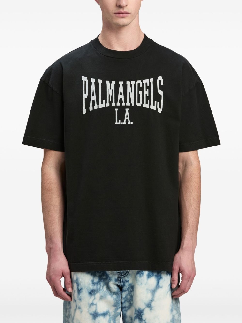 logo-print cotton T-shirt - 3