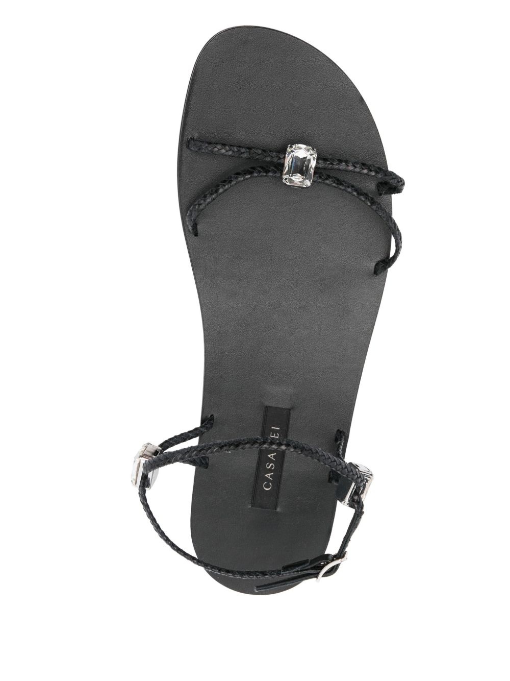 crystal-embellished sandals - 4
