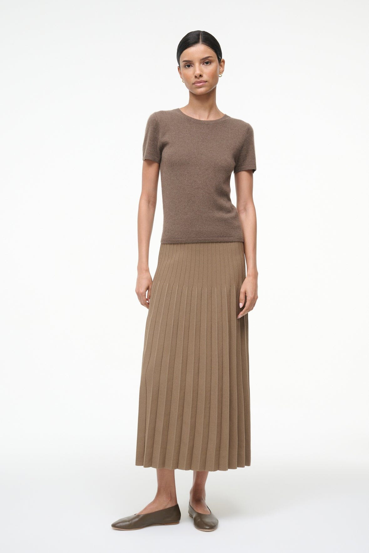 STAUD LENA SKIRT TAUPE - 3