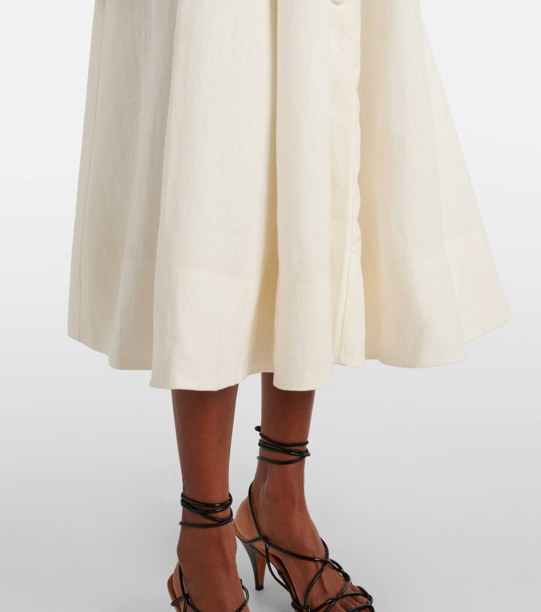 Linen midi dress - 5