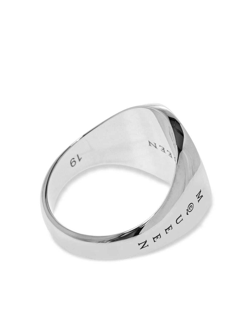 SKULL-EMBOSSED SIGNET RING - 4