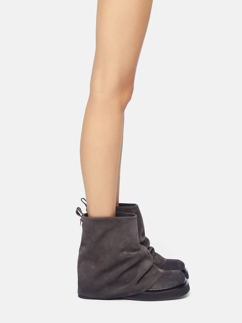 THE ATTICO ''MINI ROBIN'' DARK GREY COMBAT BOOT outlook