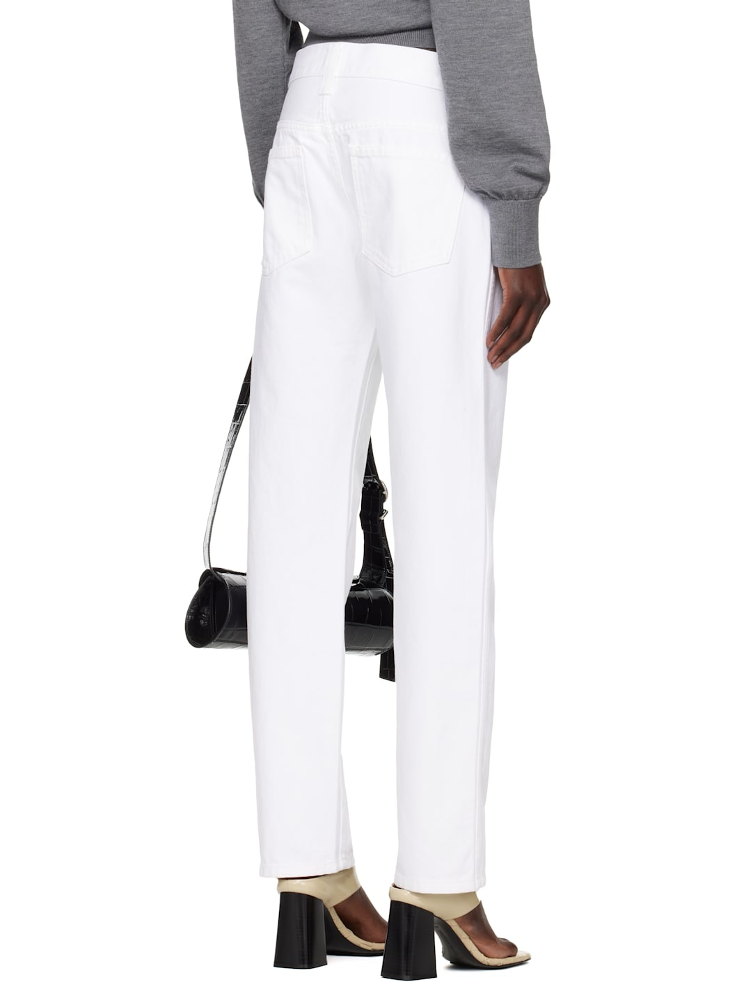 KHAITE White Callum Jeans | REVERSIBLE