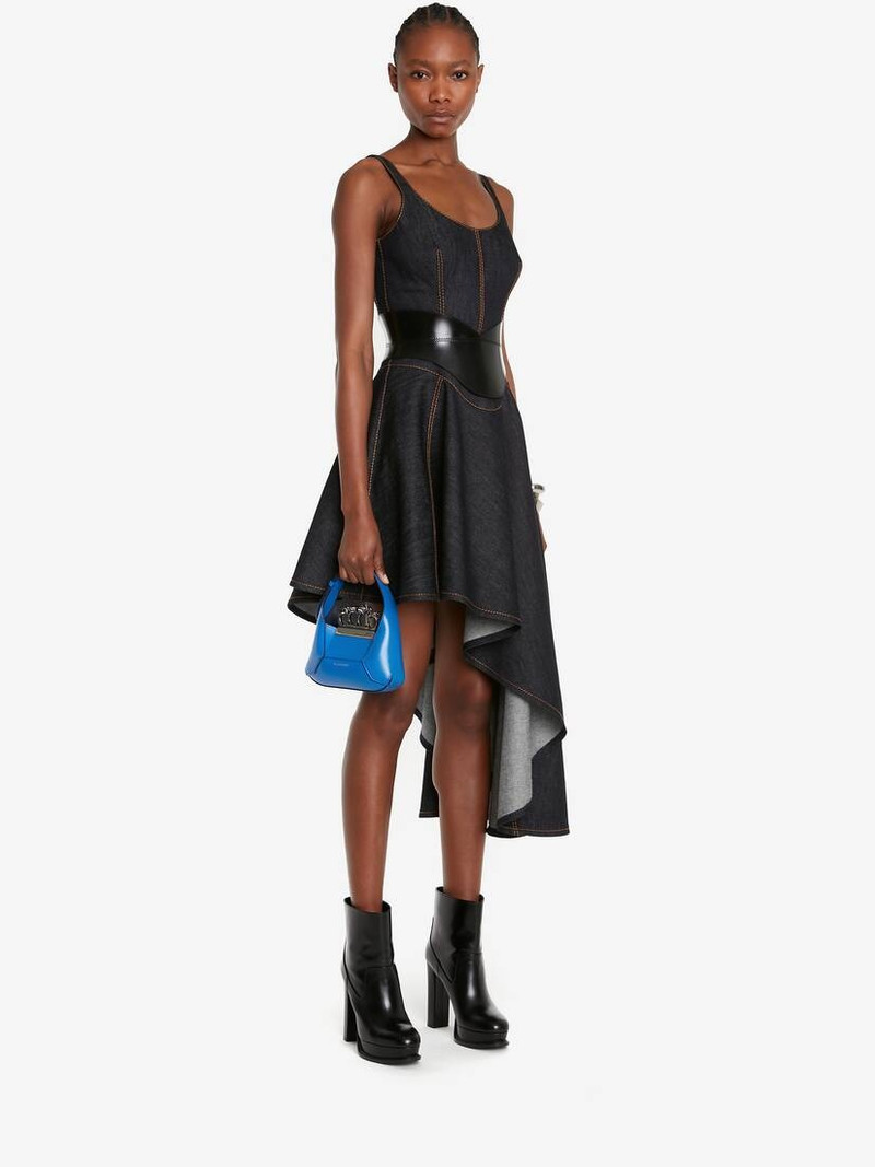 Women's The Jewelled Hobo Mini Bag in Galactic Blue 5