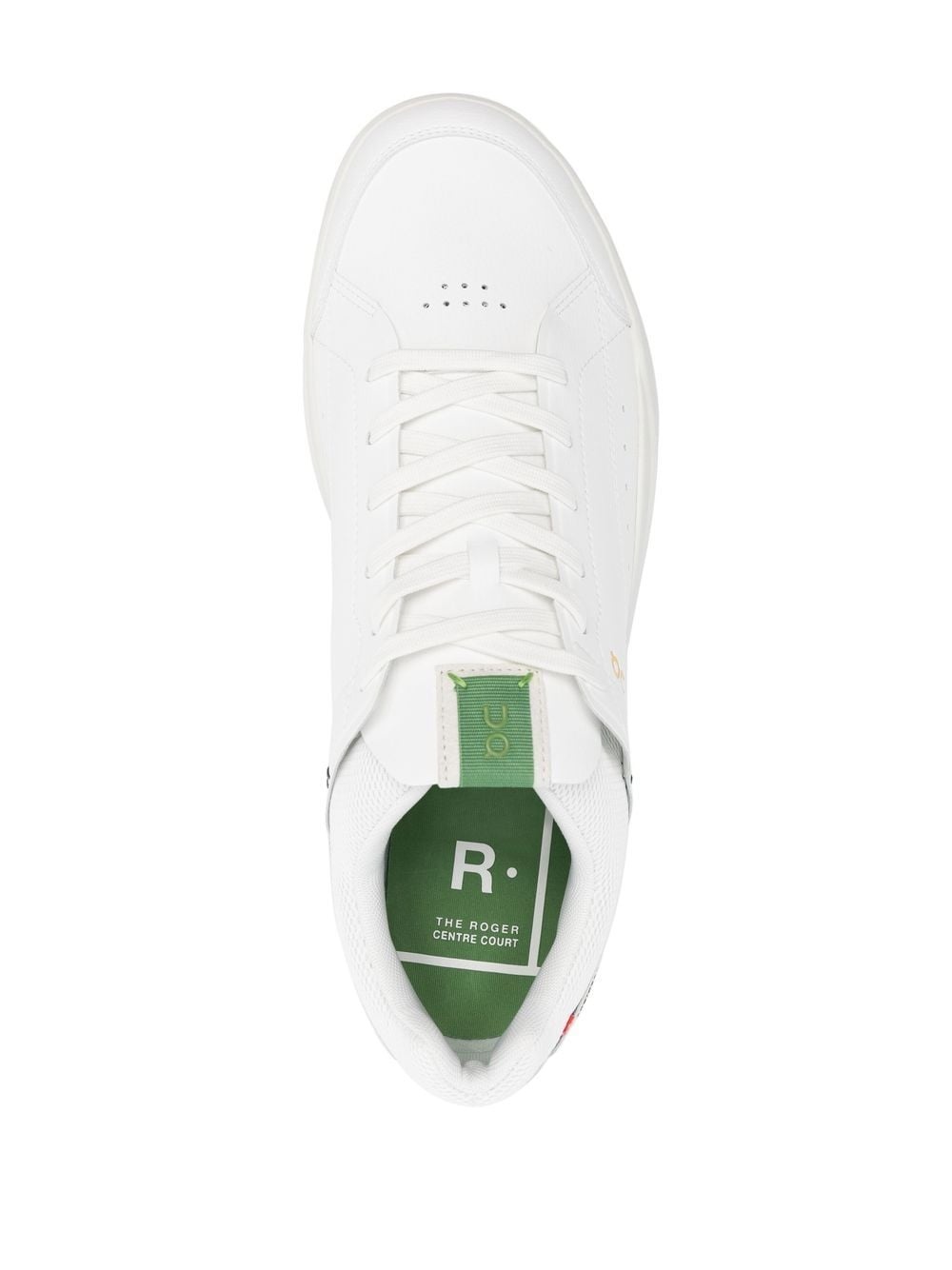 logo-patch lace-up sneakers - 4