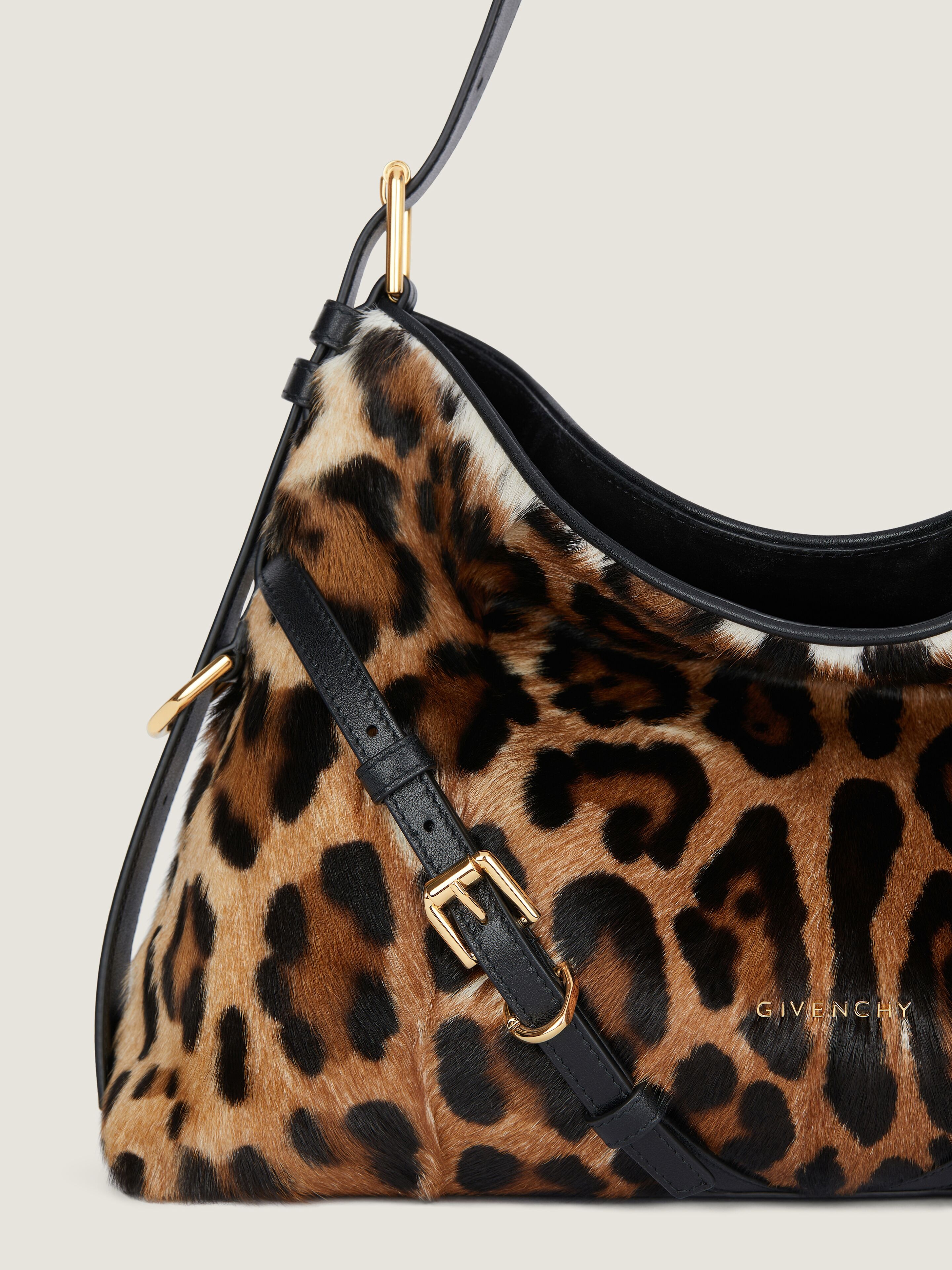 MEDIUM VOYOU BAG IN LEOPARD PRINT LEATHER - 5