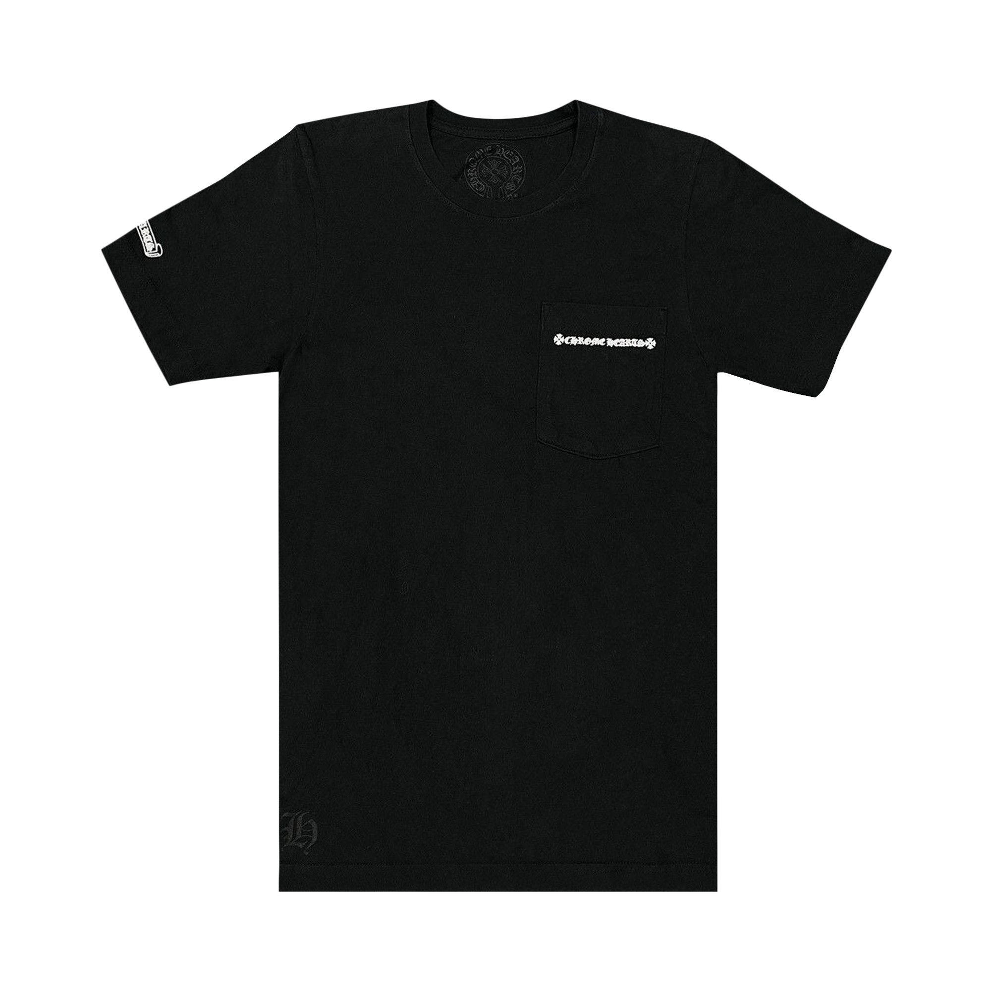 Chrome Hearts Cross Tire Tracks Pocket T-Shirt 'Black' - 1